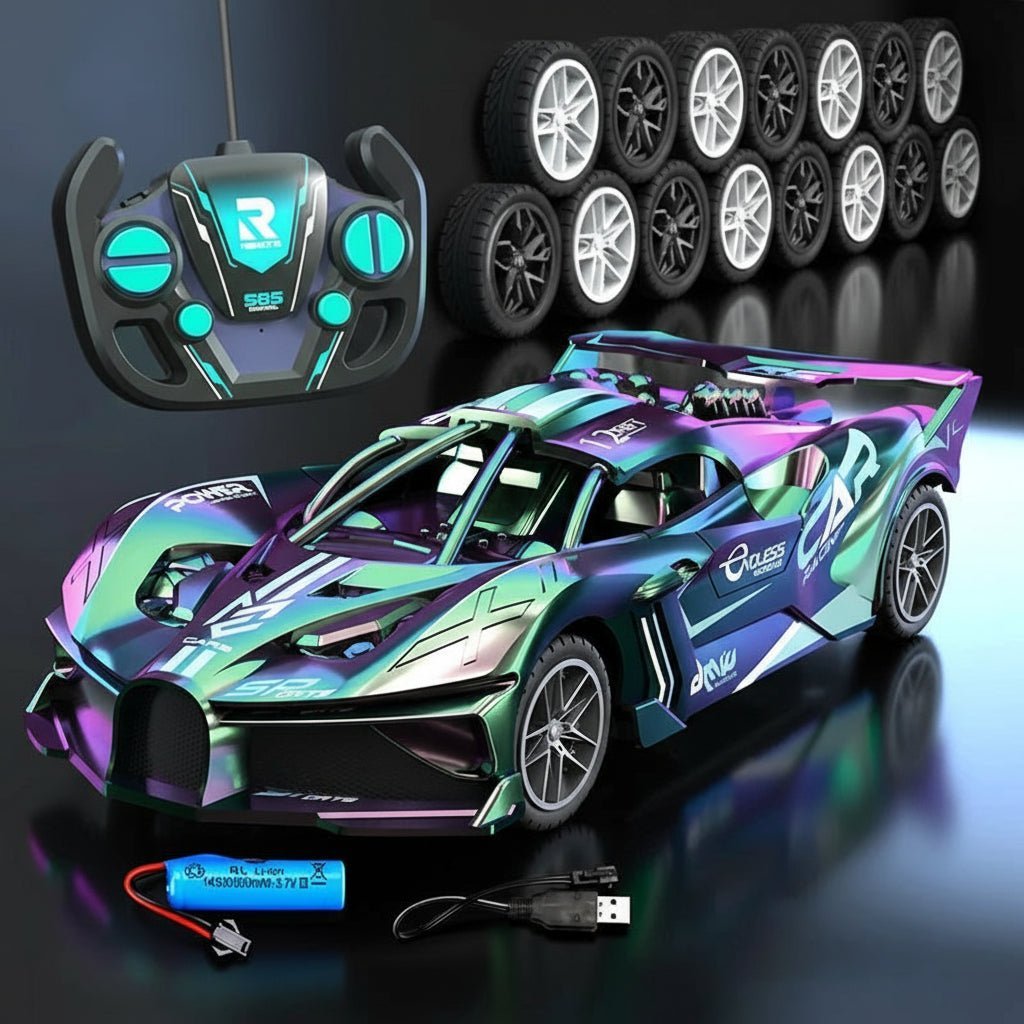 AeroPulse Electric RC Racing Car — 15 km/h Speed, 2.4 GHz Remote, Shockproof Chassis