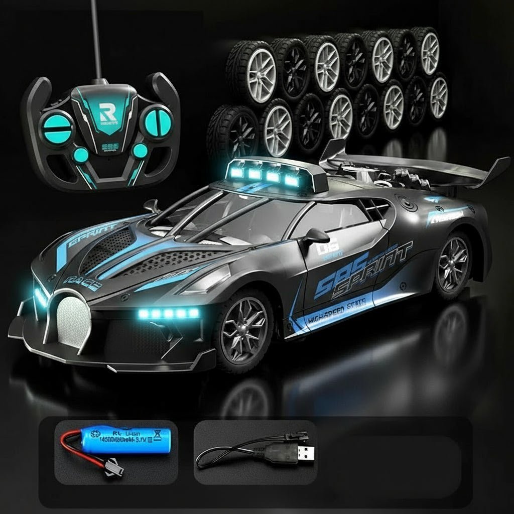 AeroPulse Electric RC Racing Car — 15 km/h Speed, 2.4 GHz Remote, Shockproof Chassis