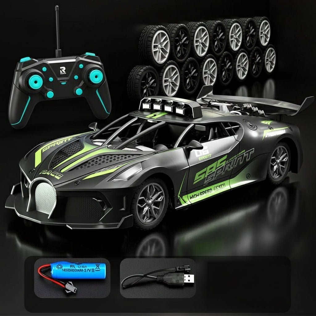 AeroPulse Electric RC Racing Car — 15 km/h Speed, 2.4 GHz Remote, Shockproof Chassis