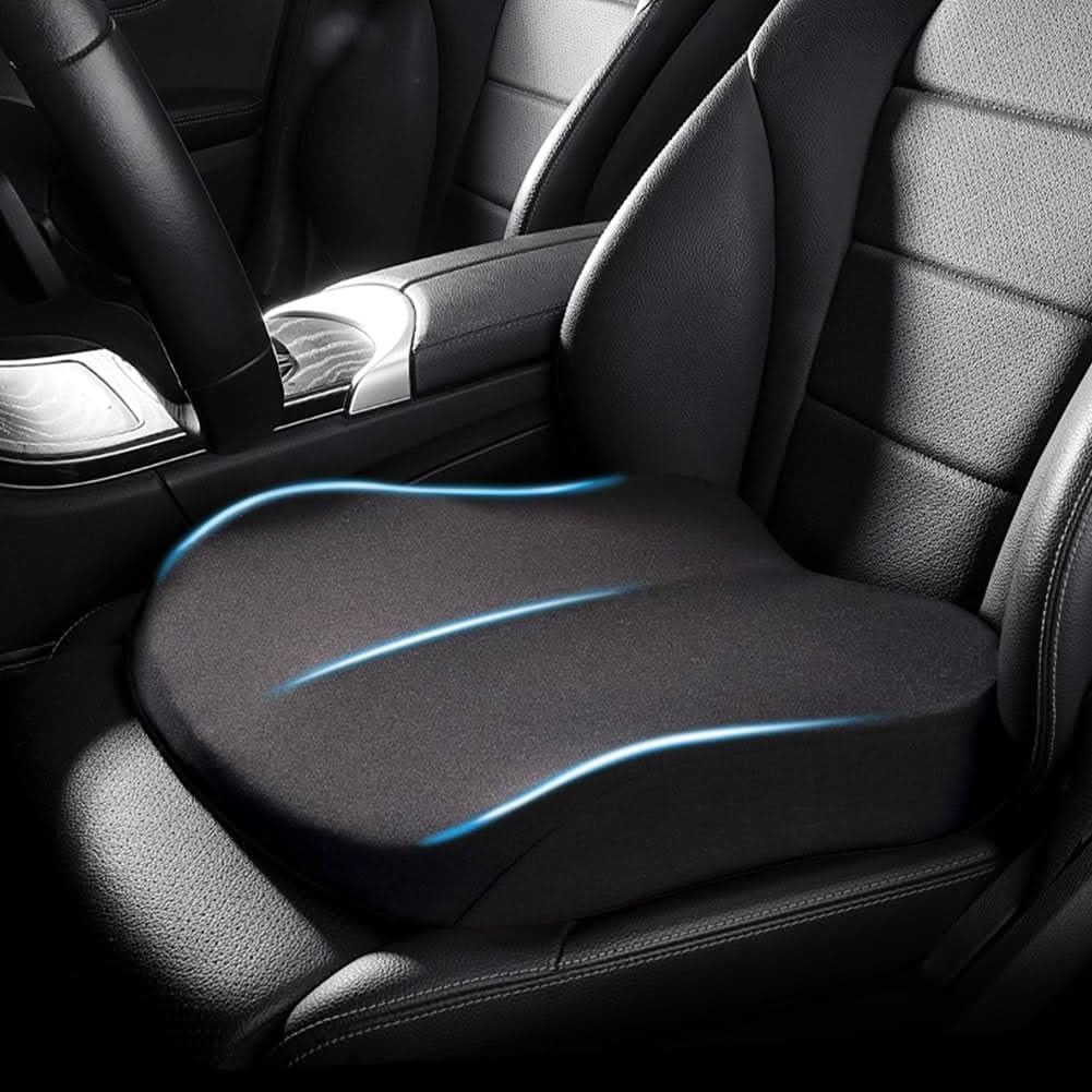 Cojín ergonómico para asiento de automóvil VistaLift — elevación del asiento y soporte para la espalda y la cadera