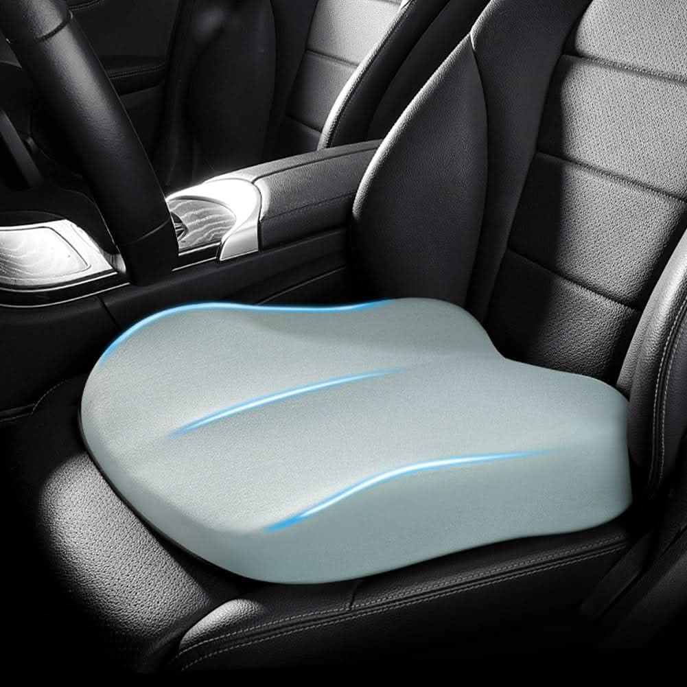 Cojín ergonómico para asiento de automóvil VistaLift — elevación del asiento y soporte para la espalda y la cadera