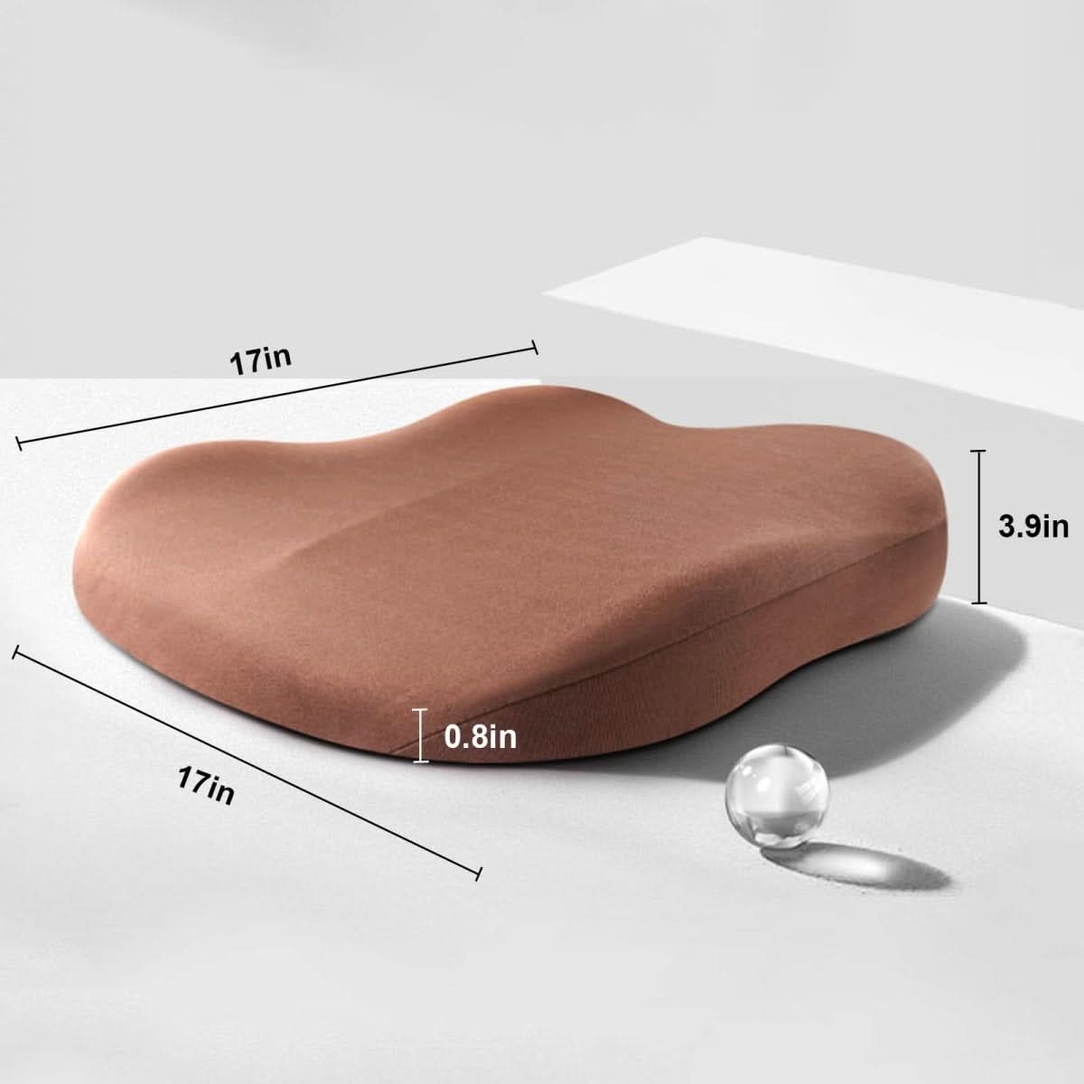 Cojín ergonómico para asiento de automóvil VistaLift — elevación del asiento y soporte para la espalda y la cadera