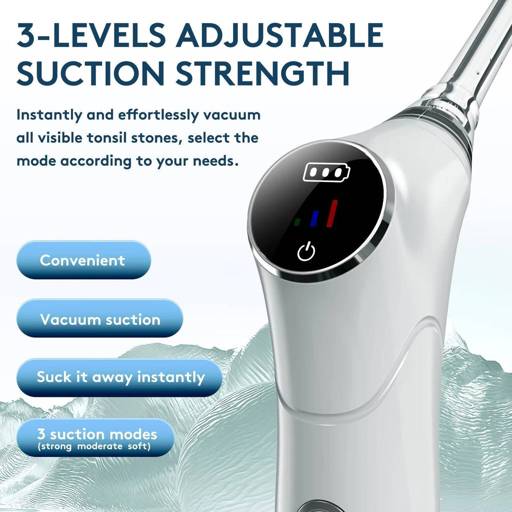 Dental Care System — Rechargeable Cleaning Device, LED Illumination & Adjustable Suction