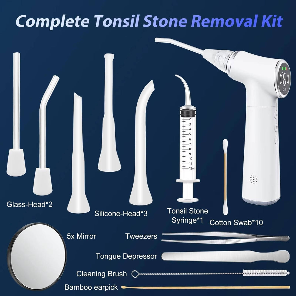 Dental Care System — Rechargeable Cleaning Device, LED Illumination & Adjustable Suction