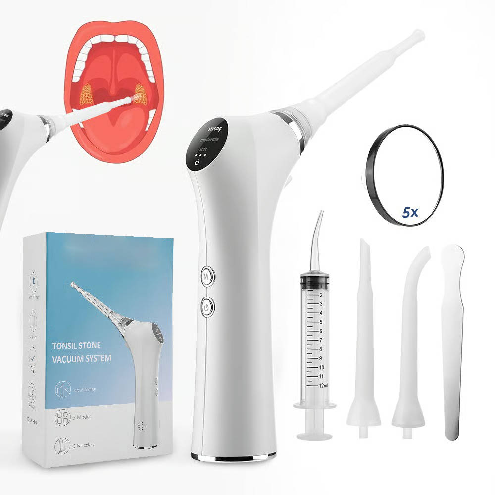 Dental Care System — Rechargeable Cleaning Device, LED Illumination & Adjustable Suction