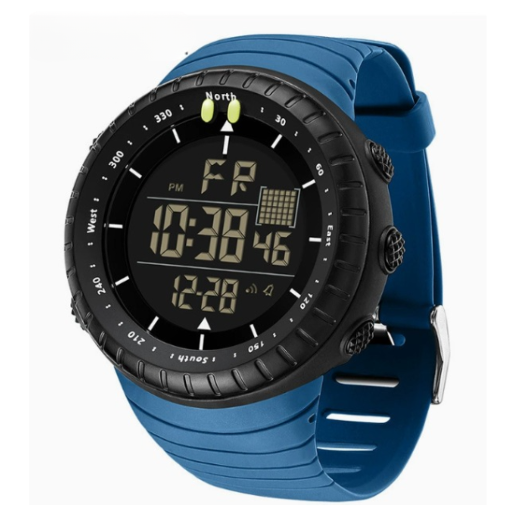 Reloj digital Henry — Carcasa resistente al agua, pantalla retroiluminada por LED, resistencia a los golpes