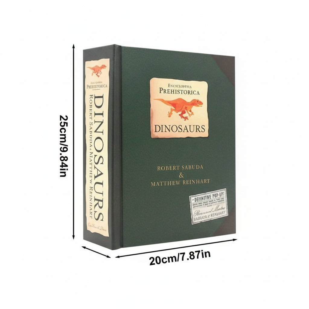 Pop-up-bog med dinosaur eventyr — 3D-scener, robust sidekonstruktion
