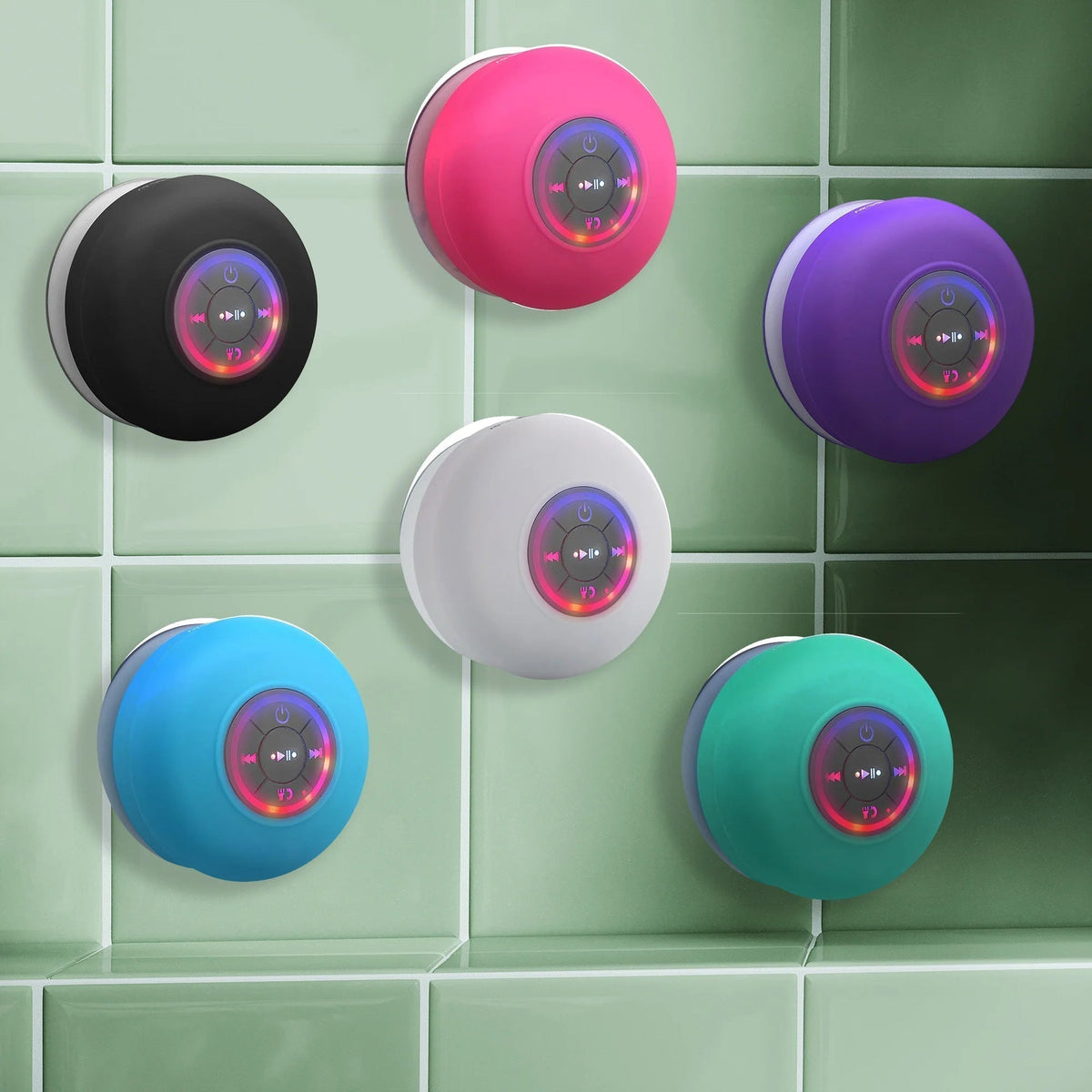 DuschBeatz Wodoodporny mini głośnik Bluetooth — mocowanie na przyssawkę