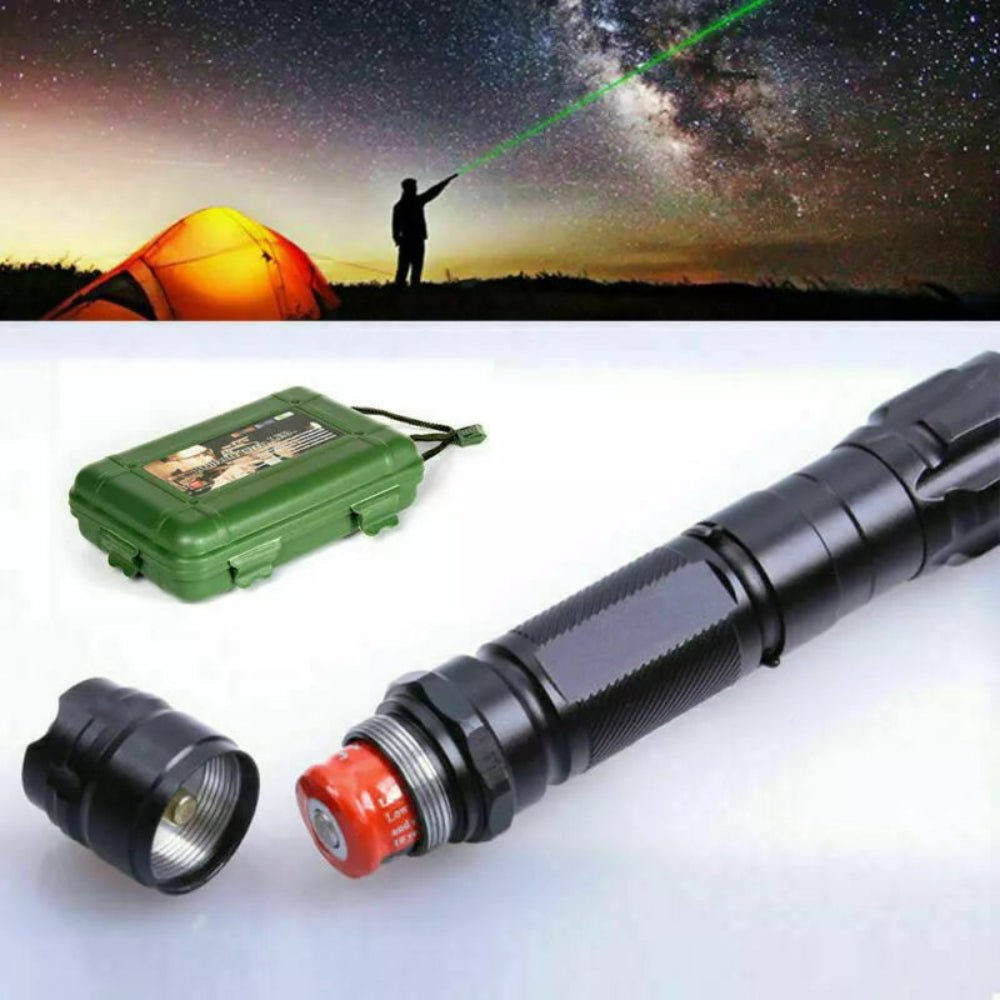 Ekologinen USB-ladattava vihreä laserosoitin — kompakti kirkas 532nm:n säde