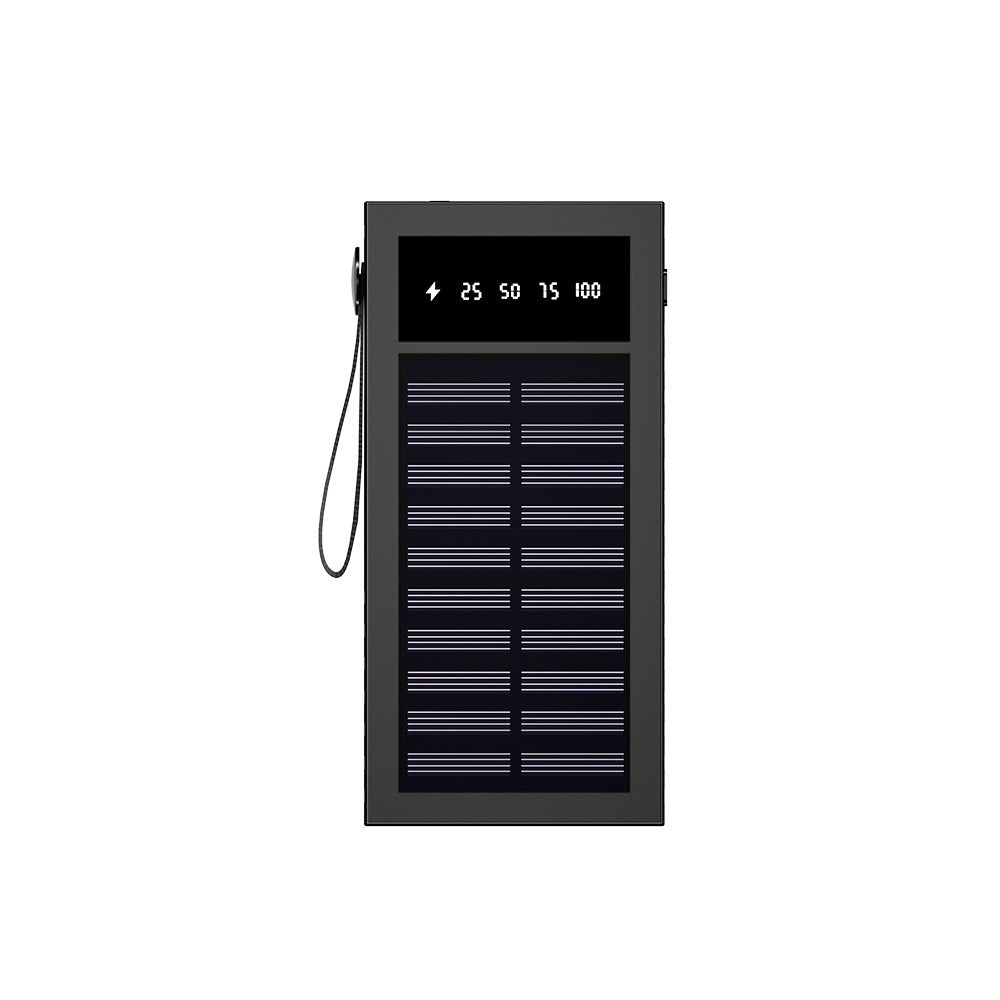 EcoCharge utomhus-solcellsladdare — digital display, smart laddningsstyrning ·