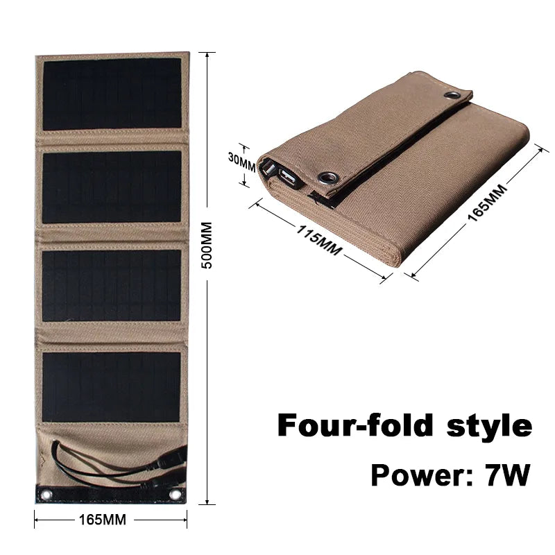 EcoCharge solcelle-powerbank — To USB-porte, vandtæt design