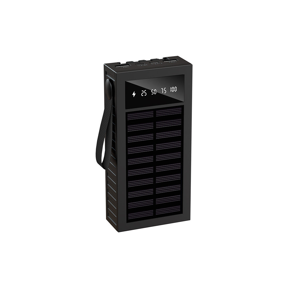 EcoCharge 20,000 mAh Portable Solar Charger — LED Indicator, Wall and Solar Charging