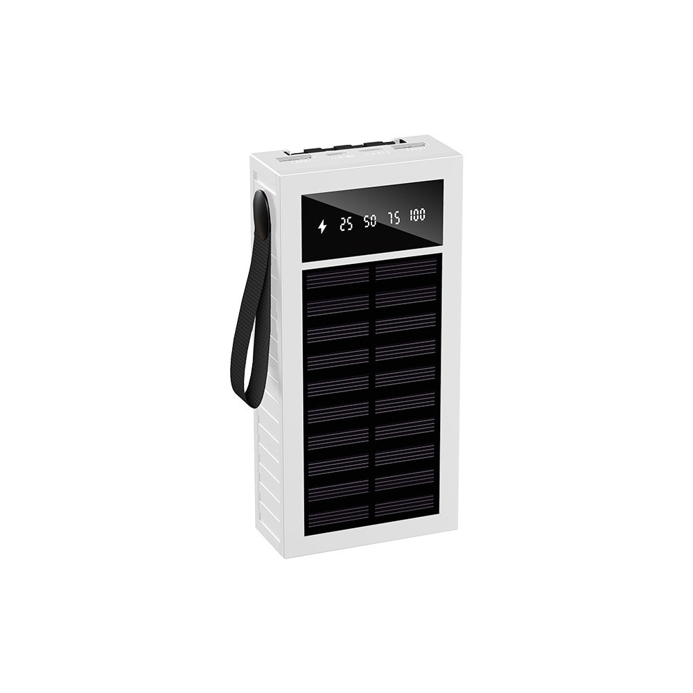 EcoCharge 20,000 mAh Portable Solar Charger — LED Indicator, Wall and Solar Charging