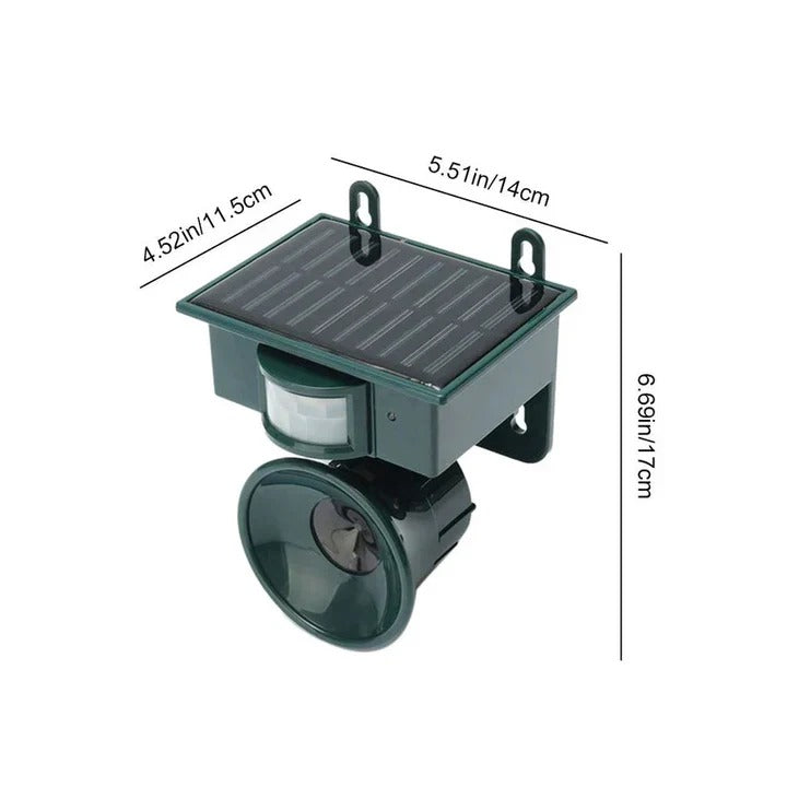 EcoGuard Bird Deterrent — Automated Motion Detection, Adjustable Sensitivity & Audio Playback