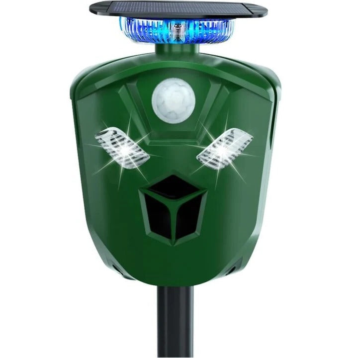 EcoGuard Solar Animal Deterrent System — Motion-Sensing, 360-Degree Wireless Coverage
