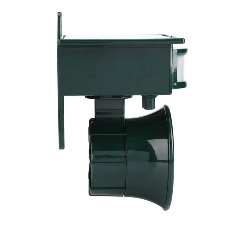 EcoGuard Solar-Powered Animal Deterrent — Motion Sensor Trigger, Custom Sound Library