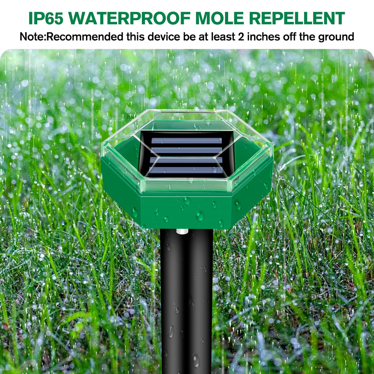 EcoGuard Solar Powered Ultrasonic Pest Deterrent — Extended Coverage, Tool-Free Placement