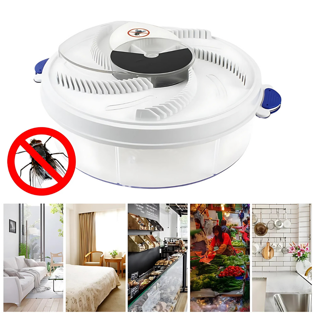 EcoTrappe USB-Powered Electric Fly Catcher — Integrated LED Light, Natural Fly Control