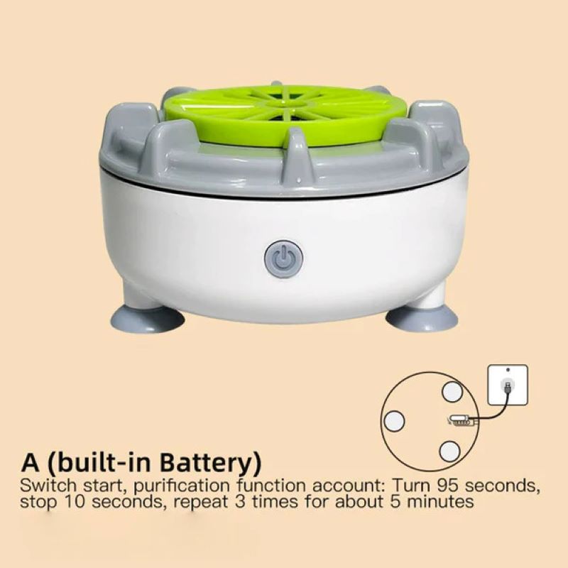 Lavatrice portatile per frutta e verdura EcoWash — tecnologia di pulizia a vortice