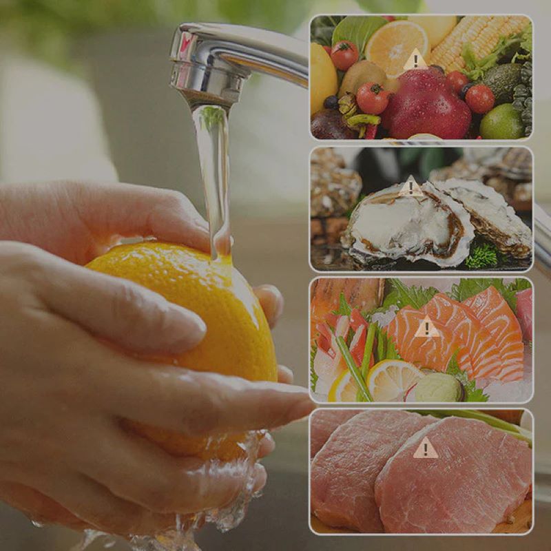 Lavatrice portatile per frutta e verdura EcoWash — tecnologia di pulizia a vortice