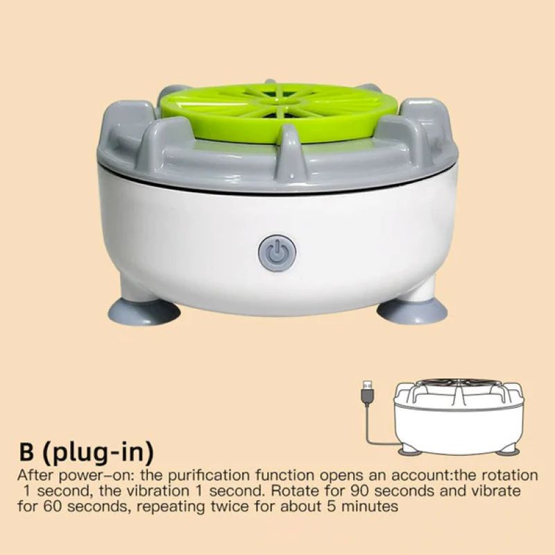 Lavatrice portatile per frutta e verdura EcoWash — tecnologia di pulizia a vortice