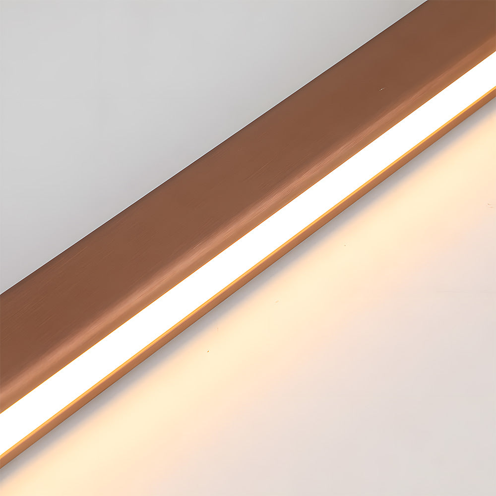Verumo Linear LED Pendant Lamp In Black Metal For Kitchen Island Or Dining Table