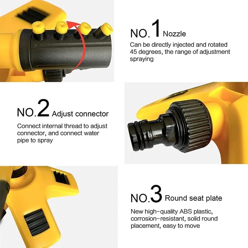 Lawn Sprinkler — 360 Degree Rotation and Adjustable Angle Nozzles