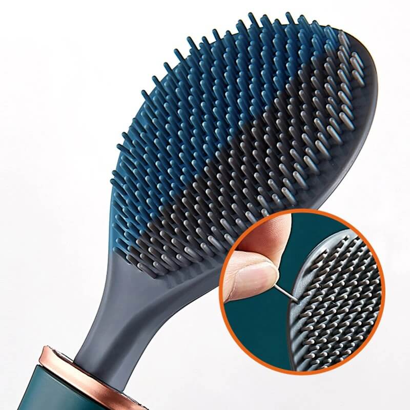 Wall Mount Toilet Brush — Flexible Head, Quick-Dry Holder