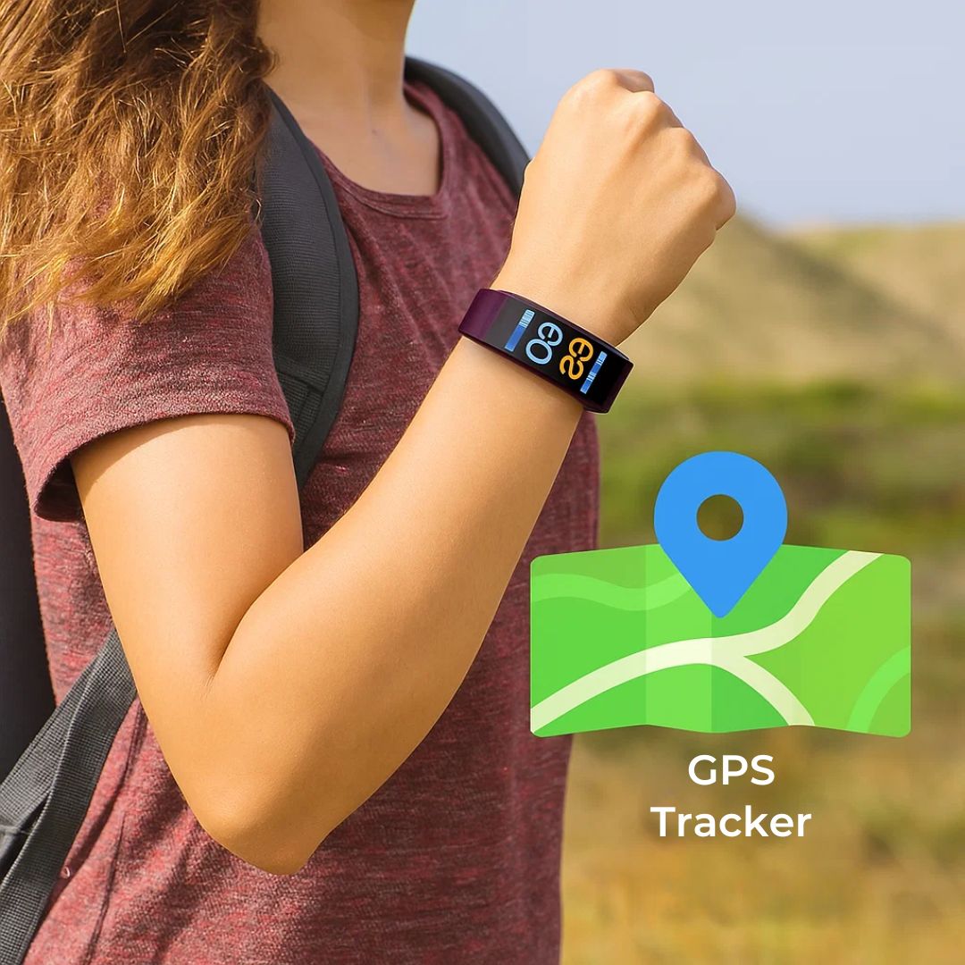 ElderCare Series Smartwatch — GPS Tracking, Real-Time Health Monitoring