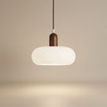 Nova Scandinavian Wood And Glass Pendant Lamp For Dining Rooms Kitchens And Cozy Living Spaces