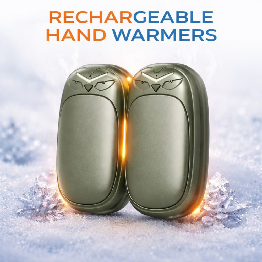 USB Powered Electric Hand Warmer Set — Dual Pocket Heaters