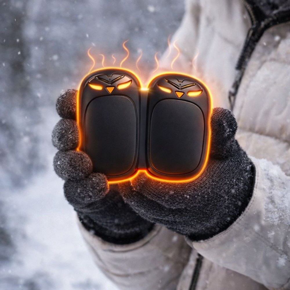 USB Powered Electric Hand Warmer Set — Dual Pocket Heaters