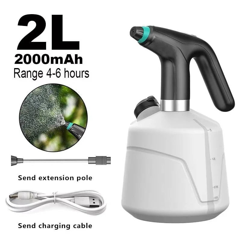 Electric Plant Sprayer — 68 Ounce Tank, Rechargeable, Adjustable Nozzle, 6-Hour Runtime