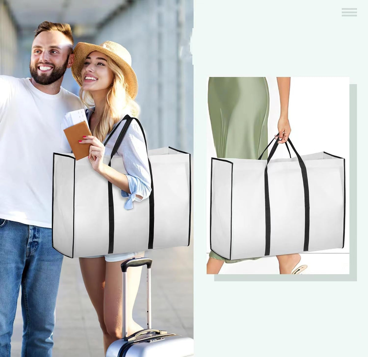 Extra-Large Dustproof Bridal Gown Carrier — Roomy Design, Accessory Pockets