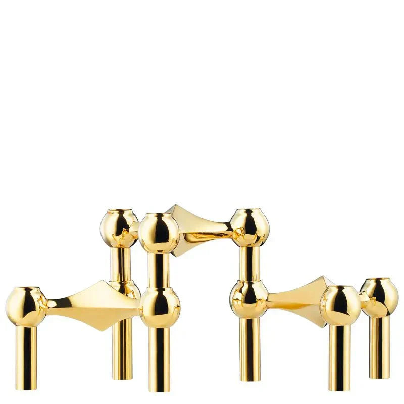Modern ljusstake i metall — 10cm x 6cm abstrakt ram, slitstark ytbehandling
