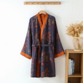 Kimono Style Cotton Robe — Relaxed Fit, Soft Airy Weave