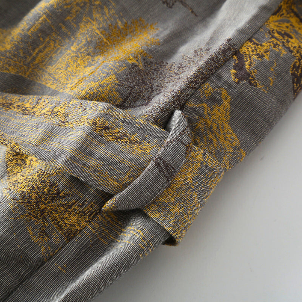 Kimono Style Cotton Robe — Relaxed Fit, Soft Airy Weave