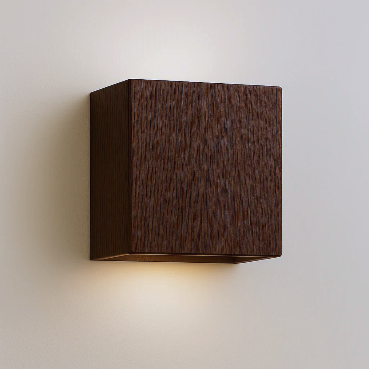 Applique cubica da parete — Illuminazione LED integrata, compatta e da parete