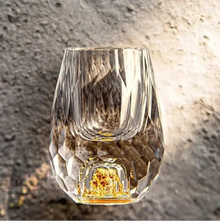 6-Piece Crystal Shot Glass Set — Elegant Faceted Cut