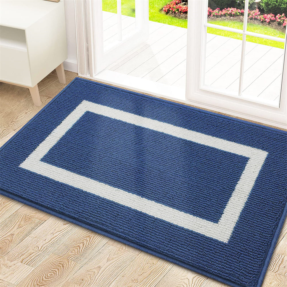 Elegant Tightly Woven Dirt-Absorbing Doormat — Non-Slip Base