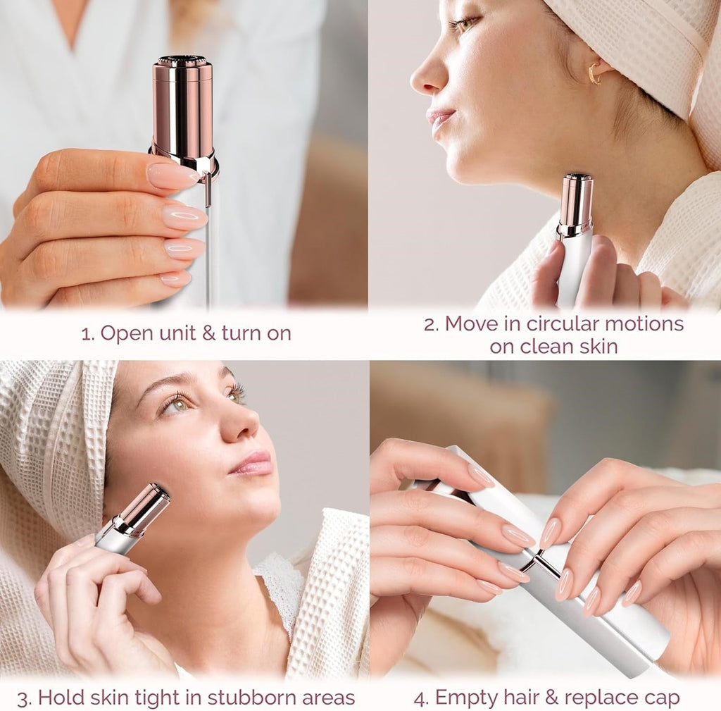 Sleek Electric Facial Hair Trimmer — Compact Pen-Style, Portable Design