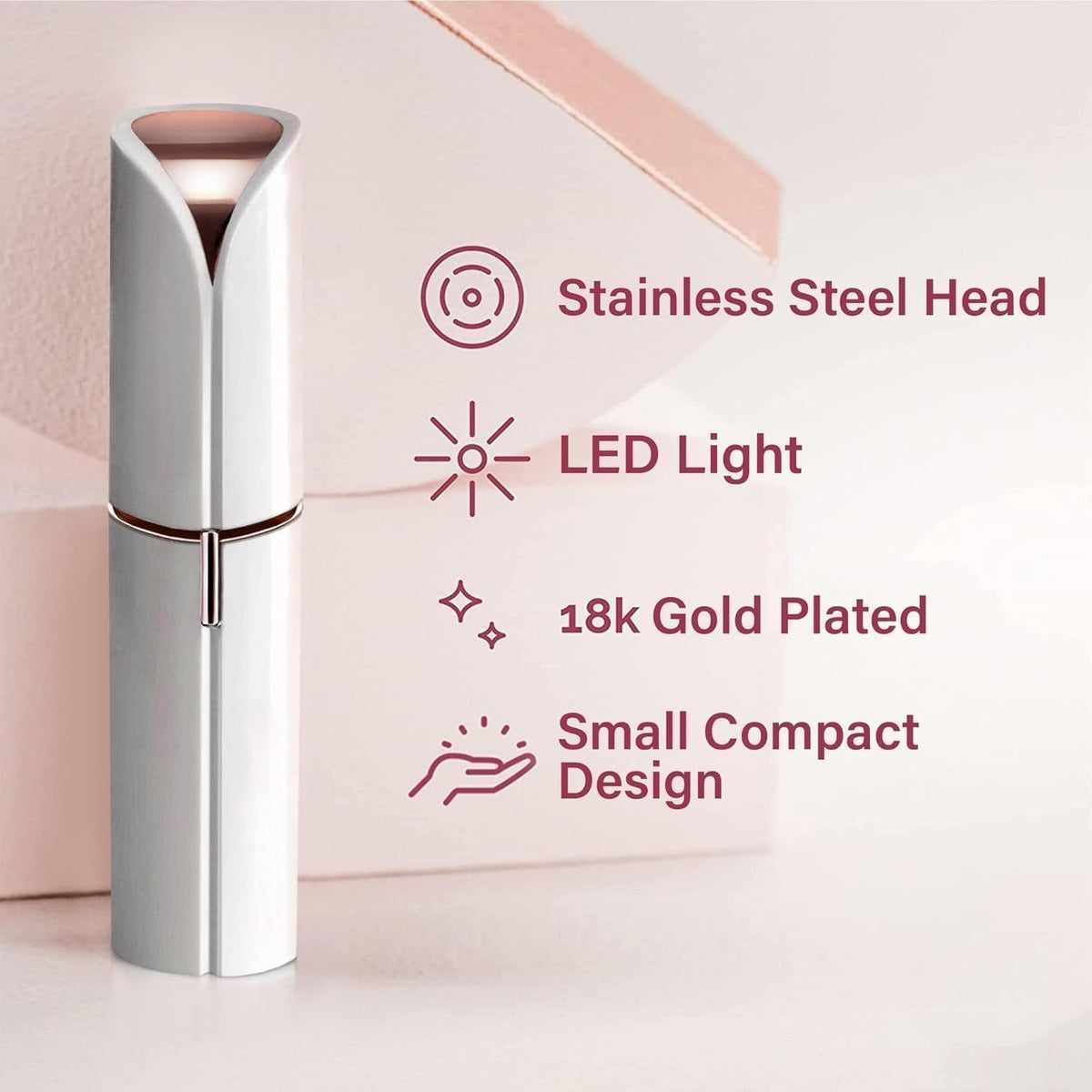 Sleek Electric Facial Hair Trimmer — Compact Pen-Style, Portable Design