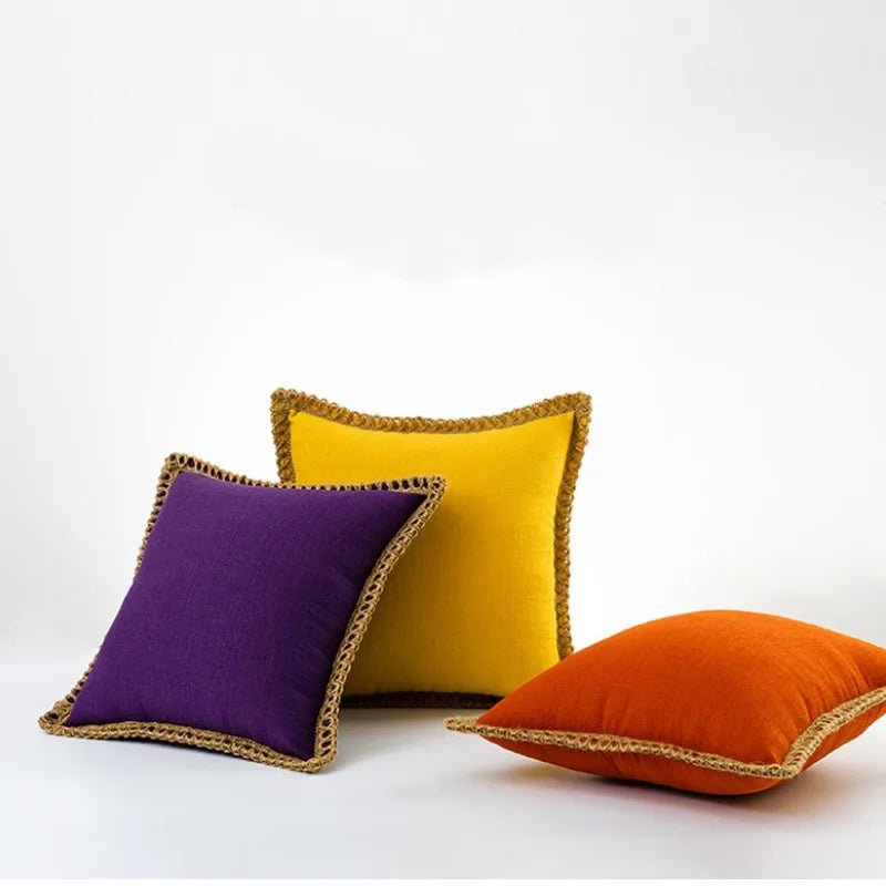 Elegant French Style LuminaVie Decorative Pillow — Bright Color Design