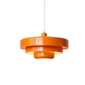 Bauhaus Style Pendant Light With Tiered Glass Elements For Ceiling Installations Diffused Ambient Lighting