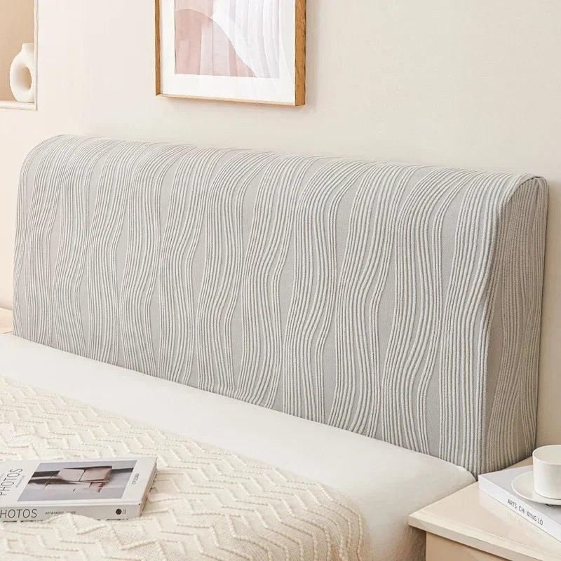 Soft Elastic Polyester Headboard Slipcover — Machine Washable