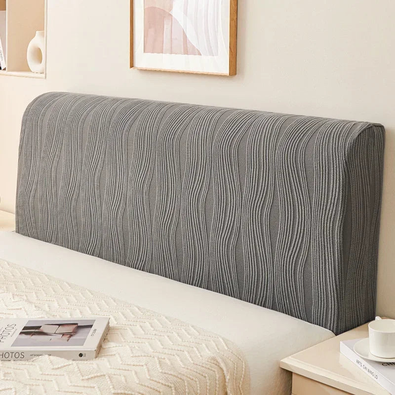 Soft Elastic Polyester Headboard Slipcover — Machine Washable