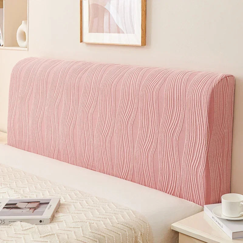 Soft Elastic Polyester Headboard Slipcover — Machine Washable