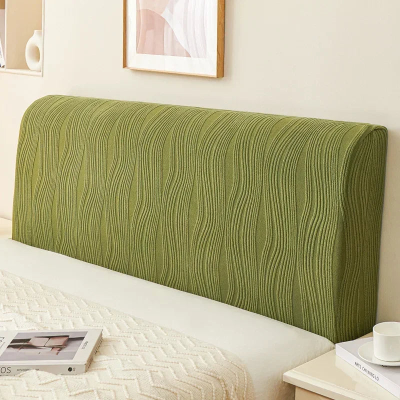 Soft Elastic Polyester Headboard Slipcover — Machine Washable
