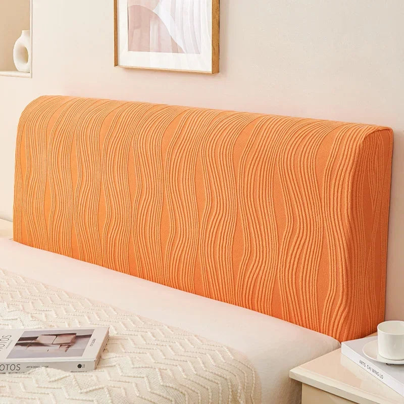 Soft Elastic Polyester Headboard Slipcover — Machine Washable