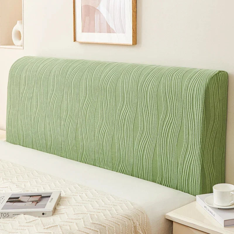 Soft Elastic Polyester Headboard Slipcover — Machine Washable